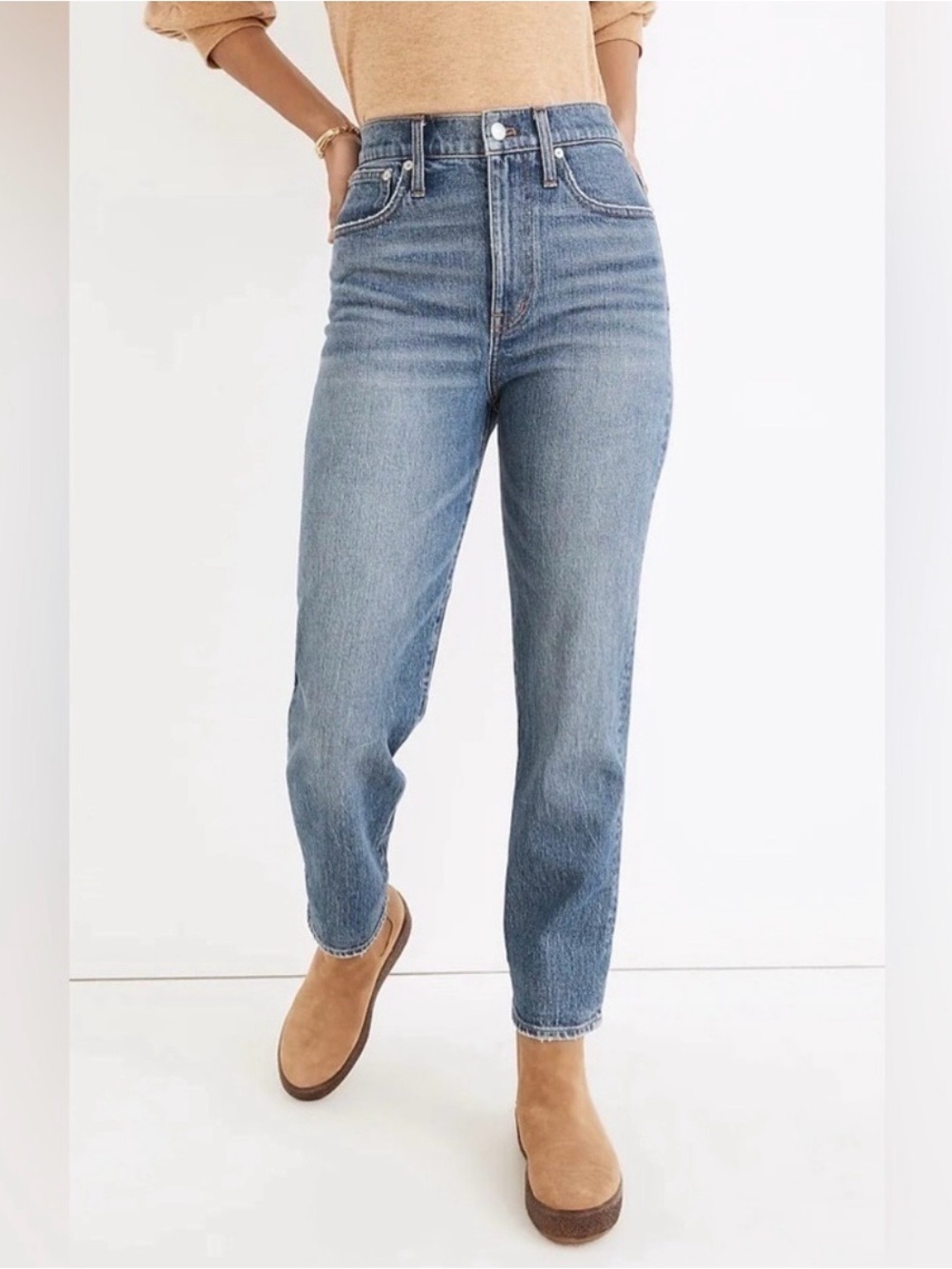 Madewell Perfect Vintage Straight Crop Jean Size 25